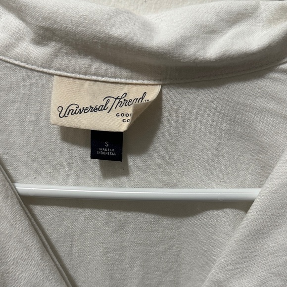 Universal Thread Cream Button-Up Dress - Picture 2 of 4